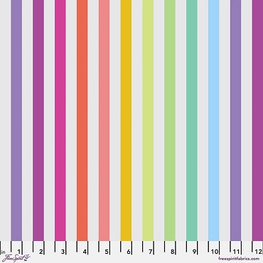 Free Spirit True Colors Graywork by Tula Pink - Disco Stripe Whisper